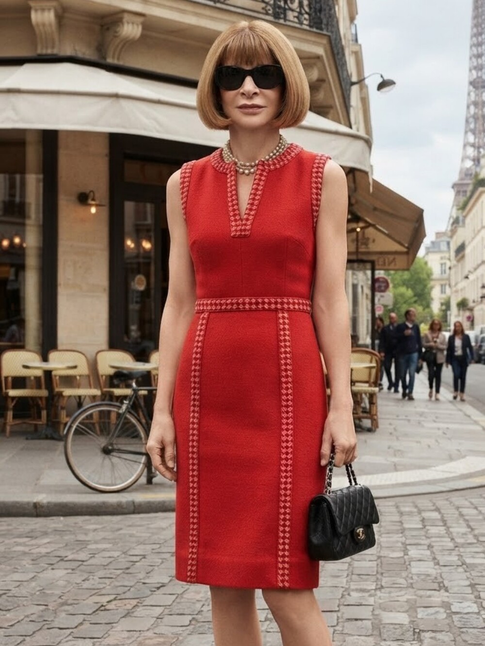 NWT Tory Burch Wool Red Sleeveless Sheath Mini Dress 6